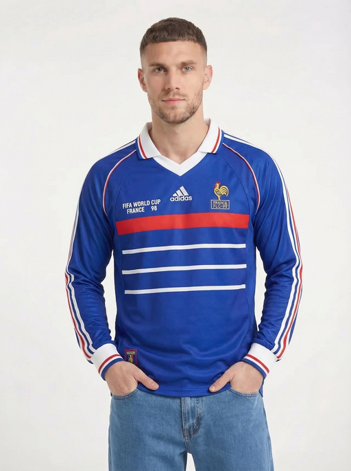 1998 FRANKRIKE LÅNGÄRMAD KLASSISK KIT