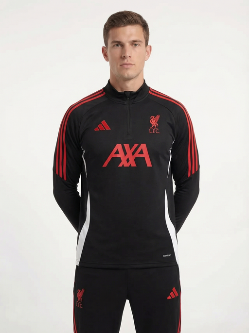 2025/2026 LIVERPOOL SVART OCH RÖD TRÄNINGSDRESS