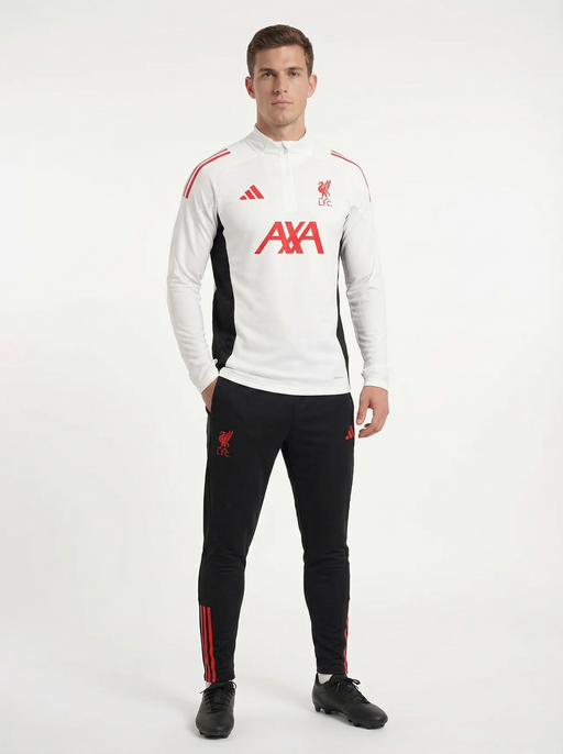 2025/2026 LIVERPOOL VIT OCH SVART X RÖD TRÄNINGSDRESS
