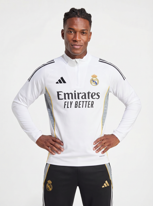 2025/2026 REAL MADRID VIT OCH SVART TRÄNINGSDRESS