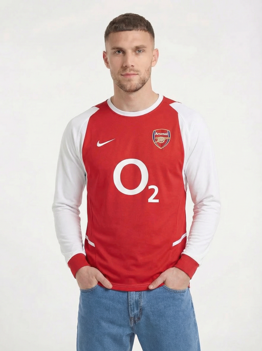 ARSENAL FC 2002-04 LÅNGÄRMAD KLASSISK KIT