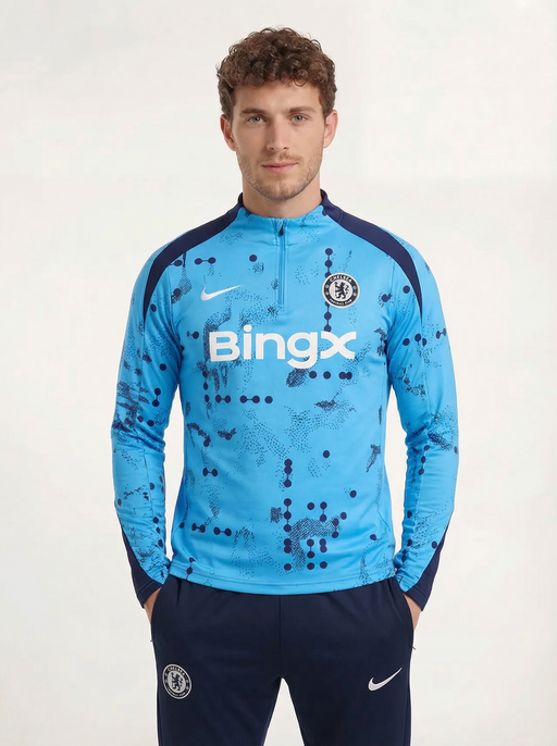 CHELSEA MÖRK OCH LJUS BLÅ TRÄNINGSDRESS