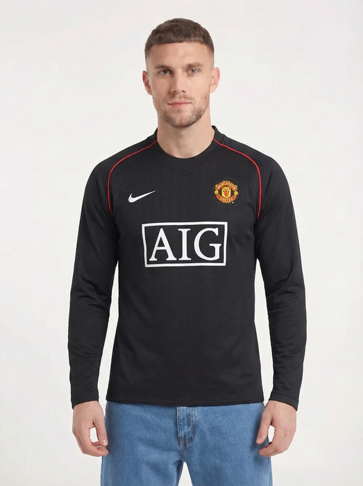 MANCHESTER UNITED 2007/08 RETRO LÅNGÄRMAD HEMMA KIT