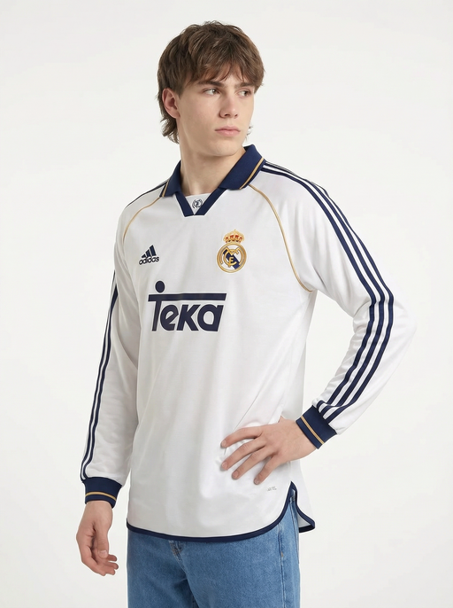 REAL MADRID KLASSISK LÅNGÄRMAD KIT 2000-01