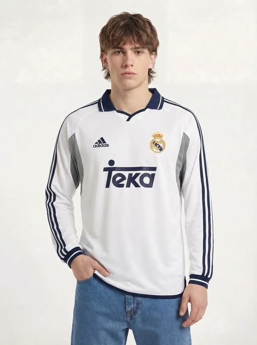 REAL MADRID KLASSISK LÅNGÄRMAD KIT 2000-01
