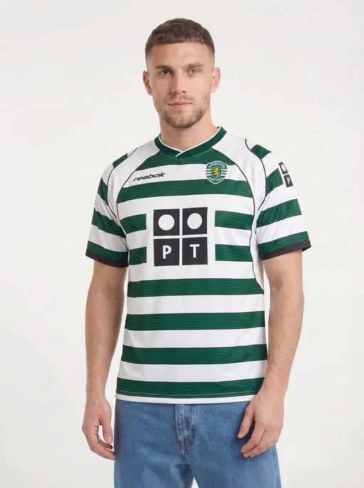 SPORTING LISBON 2001-03 RETRO HEMMA KIT