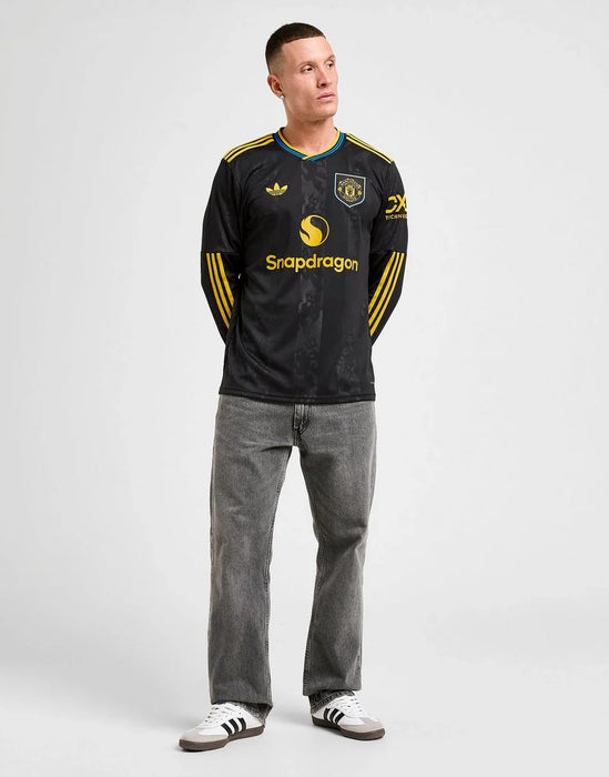 ADIDAS ORIGINALS MANCHESTER UNITED FC 25/26 LÅNGÄRMAD TREDJE KIT