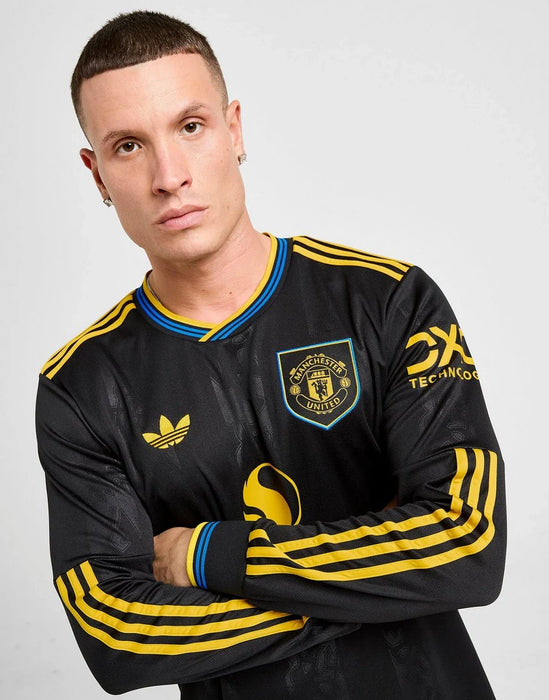 ADIDAS ORIGINALS MANCHESTER UNITED FC 25/26 LÅNGÄRMAD TREDJE KIT